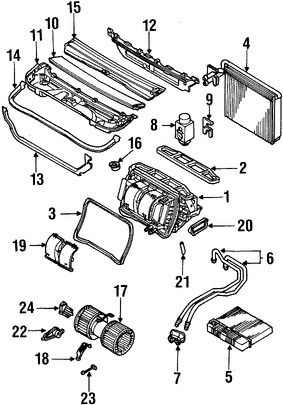 Foto de Mando de la Compuerta Mezcladora Original para BMW Marca BMW Nmero de Parte 64116934821