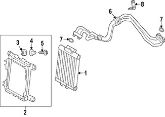 Foto de Tubo Enfriamiento de Aceite del Motor Original para BMW Marca BMW Nmero de Parte 17227639450