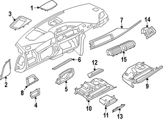 Foto de Cobertura Panel de Instrumentos Original para BMW Marca BMW Nmero de Parte 51459239337