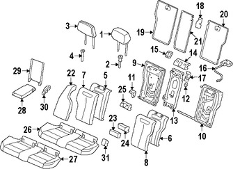 Foto de Cubierta de Asiento Original para BMW Marca BMW Nmero de Parte 52207309770