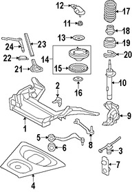 Foto de Puntal de suspensin Original para BMW M3 2008 2009 2010 2011 2012 2013 Marca BMW Nmero de Parte 31312284011