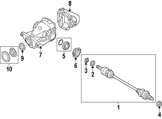 Foto de Sello Semieje Junta Homocinetica Original para BMW Marca BMW Nmero de Parte 33107564416