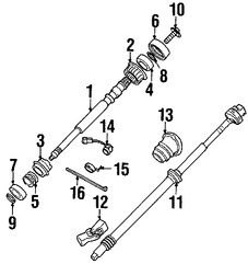 Foto de Eje de Columna de Direccin Original para BMW Z8 2000 2001 2002 2003 Marca BMW Nmero de Parte 32311096442