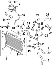 Foto de Manguera del Calentador de HVAC Original para Mini Cooper Cooper Marca BMW Nmero de Parte 17127518575