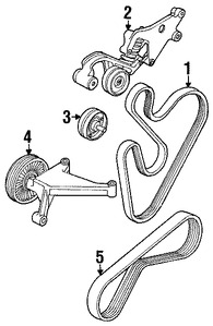 Foto de Banda serpentina Original para Mini Cooper Cooper Marca BMW Nmero de Parte 11287520199