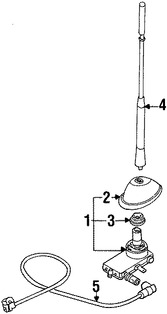 Foto de Mstil de Antena de Radio Original para BMW Mini Cooper Marca BMW Nmero de Parte 65218375160