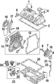 Foto de Empacadura del Adaptador del Filtro de aceite Original para Mini Cooper Cooper Marca BMW Nmero de Parte 11427509211