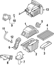 Foto de Manguera de Admisin de Aire del motor Original para Mini Cooper Cooper Marca BMW Nmero de Parte 13711491745