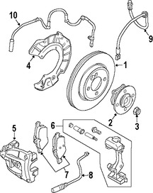 Foto de Manguera de freno hidrulico Original para Mini Cooper Cooper Marca BMW Nmero de Parte 34306794002