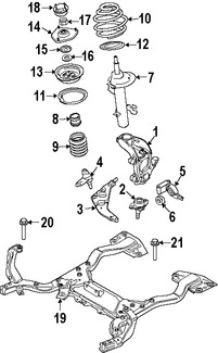 Foto de Tapa Puntal De Suspensin Original para BMW Mini Cooper Marca BMW Nmero de Parte 31311139453