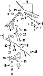 Foto de Tapa de Depsito de Lquido Limpiaparabrisas Original para Mini Cooper Cooper Marca BMW Nmero de Parte 61667045424