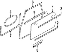 Foto de Sello de la puerta Original para Mini Cooper Cooper Marca BMW Nmero de Parte 51767151384