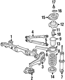 Foto de Aislante de Muelle Original para Mini Cooper Cooper Mini Cooper Cooper Countryman Mini Cooper Cooper Paceman Marca BMW Nmero de Parte 33531495714