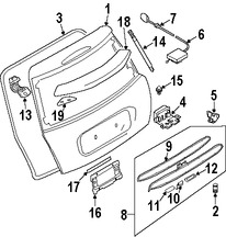 Foto de Manilla Puerta Trasera Original para Mini Cooper Cooper Marca BMW Nmero de Parte 51247008319