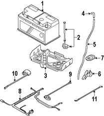 Foto de Cable de batera Original para BMW Mini Cooper Marca BMW Nmero de Parte 12427603567