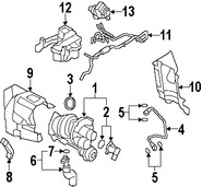 Foto de Solenoide Amplificacin del Turbo Original para Mini Cooper Cooper Mini Cooper Cooper Countryman Mini Cooper Cooper Paceman Marca BMW Nmero de Parte 11657599547