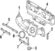 Foto de Mltiple de Escape Original para Mini Cooper Cooper Mini Cooper Cooper Countryman Mini Cooper Cooper Paceman Marca BMW Nmero de Parte 11627597031