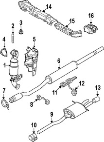 Foto de Convertidor Cataltico Original para Mini Cooper Cooper Marca BMW Remanufacturado Nmero de Parte 18307604566