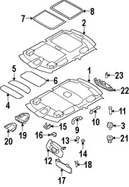 Foto de Lente de luz de mapa Original para Mini Cooper Cooper Mini Cooper Cooper Countryman Mini Cooper Cooper Paceman Marca BMW Nmero de Parte 61313456147