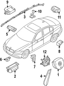 Foto de Mdulo de control del Air Bag Original para BMW Marca BMW Nmero de Parte 65779184433