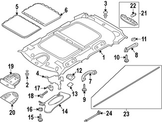 Foto de Luz de mapa Original para Mini Cooper Cooper Paceman Mini Cooper Cooper Countryman Mini Cooper Cooper Marca BMW Nmero de Parte 61319284330