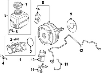 Foto de Depsito del Cilindro Maestro del Freno Original para BMW i8 2015 2014 2016 2017 Marca BMW Nmero de Parte 34336861768