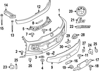 Foto de Perno de cubierta de parachoques Original para BMW i8 2015 2014 2016 2017 Marca BMW Nmero de Parte 07119907224