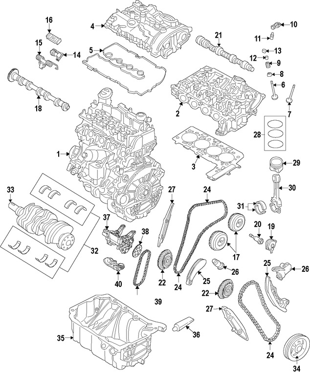 Foto de Cadena del Tiempo del Motor Original para BMW Mini Cooper Marca BMW Nmero de Parte 11318648729