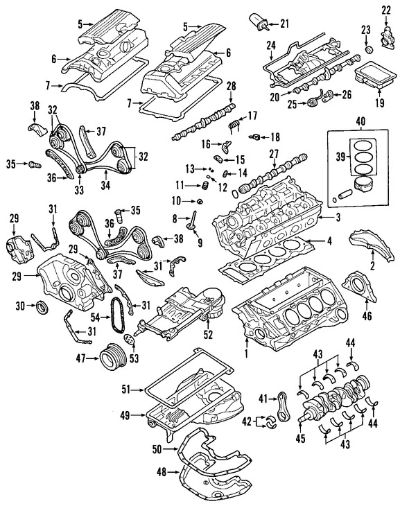 Foto de Culata del motor Original para BMW 650i BMW 550i BMW 750Li BMW 750i Marca BMW Remanufacturado Nmero de Parte 11121557019