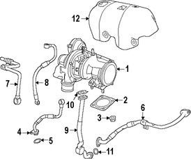 Foto de Empacadura de Tubo de Aceite del Turbo Original para Fiat 500 2012 2013 2014 2015 2016 2017 Marca CHRYSLER Nmero de Parte 4893442AA