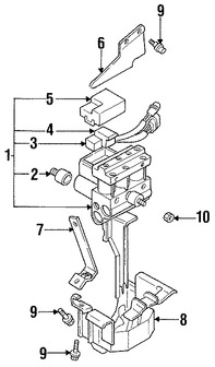 Foto de Modulador de frenos ABS Original para Mitsubishi 3000GT Dodge Stealth Marca CHRYSLER Nmero de Parte MB668392