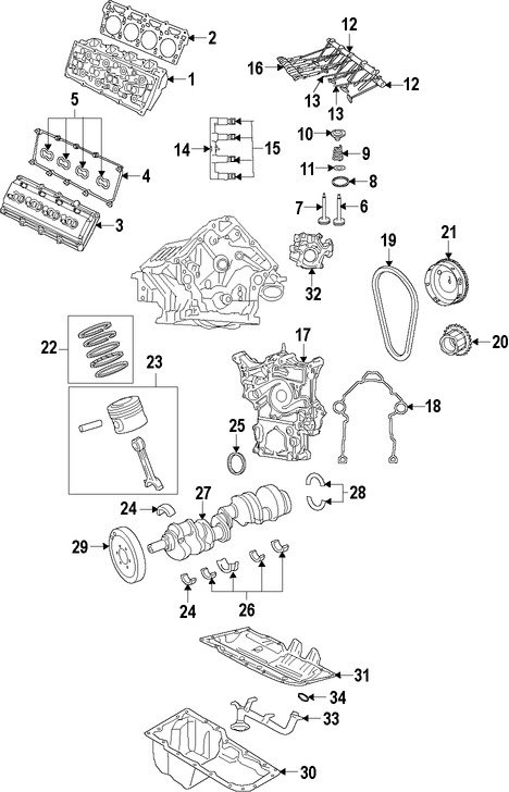 Foto de Vlvula de Admisin del motor Original para Dodge Challenger Dodge Charger Chrysler 300 Jeep Grand Cherokee Marca CHRYSLER Nmero de Parte 5038331AB