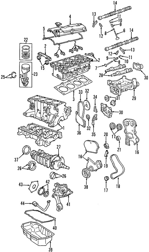 Foto de Rodamiento principal del Cigueal Original para Dodge Plymouth Chrysler Jeep Marca CHRYSLER Nmero de Parte 5174617AA