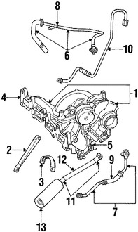 Foto de Tubo de Aceite del Turbo Original para Chrysler PT Cruiser Dodge Neon Marca CHRYSLER Nmero de Parte 4884276AD