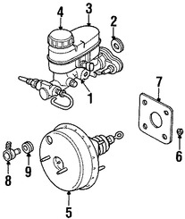 Foto de Cilindro Maestro de Freno Original para Chrysler PT Cruiser 2001 2002 2003 2004 2005 Marca CHRYSLER Nmero de Parte 5017973AA