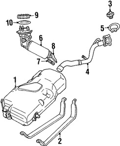 Foto de Tanque de Combustible Original para Chrysler PT Cruiser 2001 2002 2003 Marca CHRYSLER Nmero de Parte 5278543AC