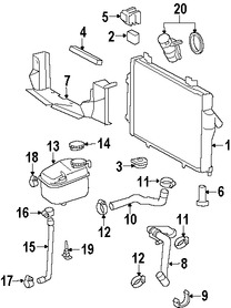 Foto de Kit de Termostato de Refrigerante del Motor  Original para Chrysler Crossfire 2004 2005 2006 2007 2008 Marca CHRYSLER Nmero de Parte 5098918AA