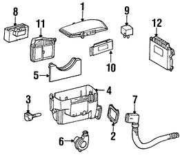 Foto de Caja de Fusibles Original para Chrysler Crossfire 2004 2005 2006 2007 2008 Marca CHRYSLER Nmero de Parte 5098517AA