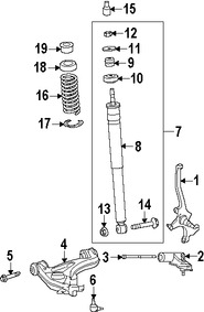 Foto de Tapa Puntal De Suspensin Original para Chrysler Crossfire 2004 2005 2006 2007 2008 Marca CHRYSLER Nmero de Parte 5101244AA