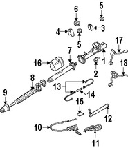 Foto de Eje de Columna de Direccin Original para Chrysler Crossfire 2004 2005 2006 2007 2008 Marca CHRYSLER Nmero de Parte 5101583AA