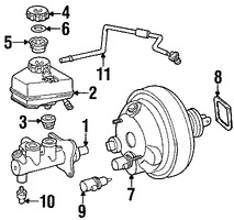 Foto de Empacadura de Depsito Cilindro Maestro de Freno Original para Chrysler Crossfire 2004 2005 2006 2007 2008 Marca CHRYSLER Nmero de Parte 5127452AA