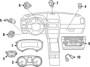 Foto de Panel de Control de Termperatura Climatizacin Original para Chrysler 300 2015 2016 2017 Marca CHRYSLER Nmero de Parte 56054902AD