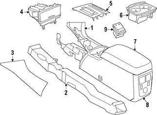 Foto de Panel de la Consola Original para Chrysler 300 Marca CHRYSLER Nmero de Parte 1JR62DX9AH