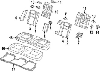 Foto de Apoyabrazos del Asiento Original para Chrysler 300 2015 2016 2017 Marca CHRYSLER Nmero de Parte 5ZC33ML2AA