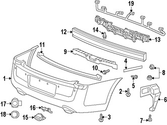 Foto de Soporte de cubierta de parachoques Original para Chrysler 300 Marca CHRYSLER Nmero de Parte 57010399AD