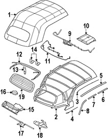 Foto de Cristal Trasero Original para Chrysler PT Cruiser 2005 2006 2007 2008 Marca CHRYSLER Nmero de Parte 5101810AB