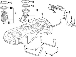 Foto de Soporte Tanque de Combustible Original para Dodge Charger Dodge Challenger   Chrysler 300 Marca CHRYSLER Nmero de Parte 4578653AB