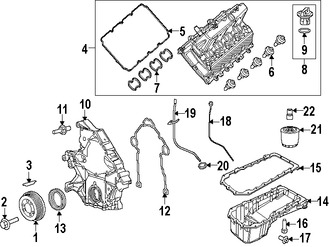 Foto de Tapa de Valvula del Motor Original para Dodge Charger Dodge Challenger Marca CHRYSLER Nmero de Parte 68186389AF