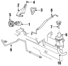 Foto de Manguera de Presin Direccin hidrulica Original para Dodge Intrepid 1993 1994 Chrysler Concorde 1993 1994 Eagle Vision 1993 1994 Marca CHRYSLER Nmero de Parte 4741074