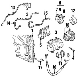 Foto de Manguera Descarga Refrigerante Aire Acondicionado Original para Chrysler Concorde Dodge Intrepid Marca CHRYSLER Nmero de Parte 4758335AE